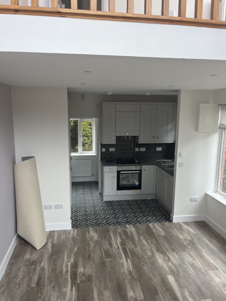 Finished repair to subsidence in North Dublin.