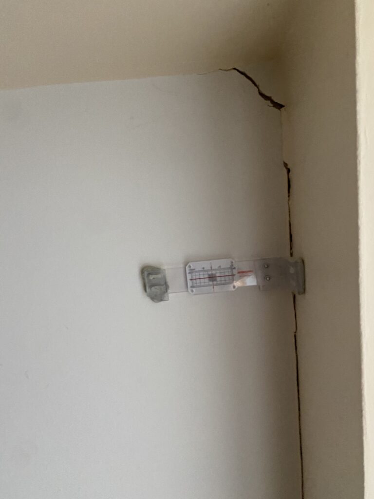 Corner cracking subsidence issue north dublin